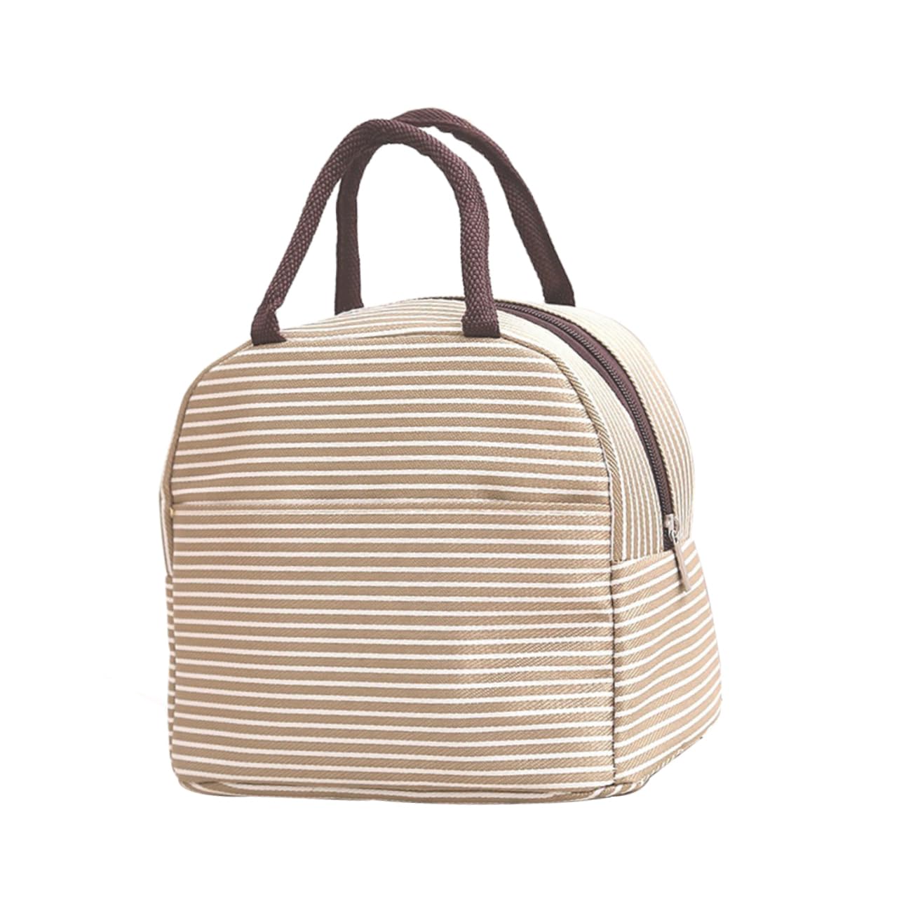 MAGICLULU 2 Piezas Bolsa De Enfriamiento Bolso Bolsa De Aluminio y Algodón Perlado Bolsa De Almuerzo Beige