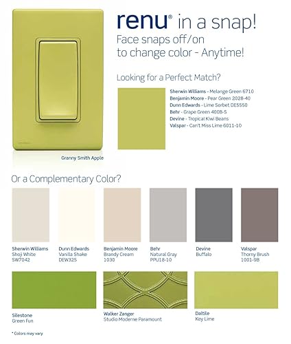 Miniatura 7 de Leviton Renu - Interruptor de atenuación para atenuación multiubicación, RE00R-NS, arena Najavo