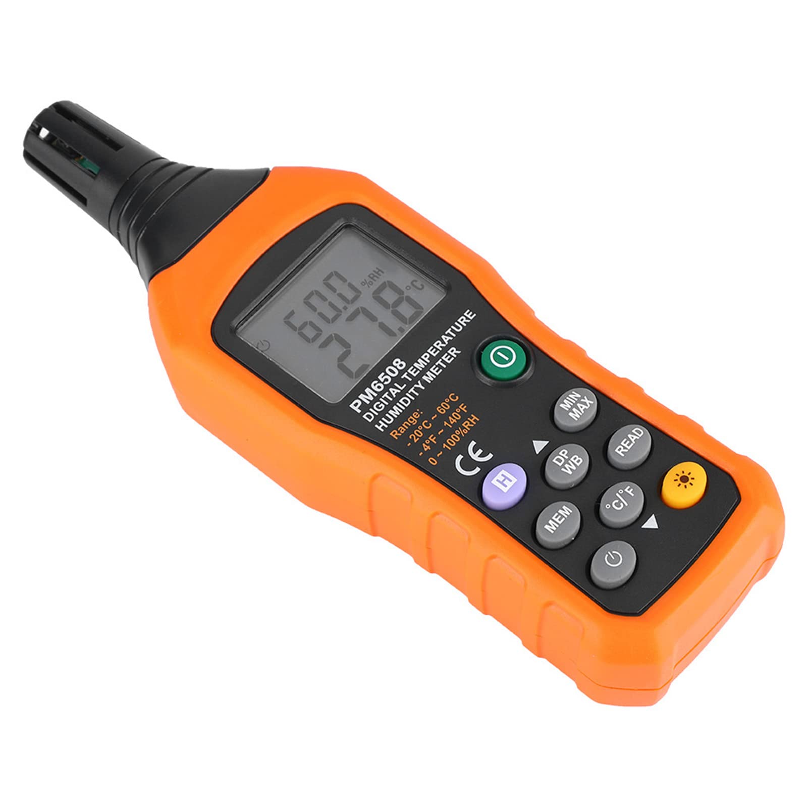 Marhynchus Medidor de Humedad y Temperatura Higrómetro, Pantalla LCD, Función de Retención de Datos, Pantalla Retroiluminada, para Salas de Estar y Oficinas con Salas de Máquinas