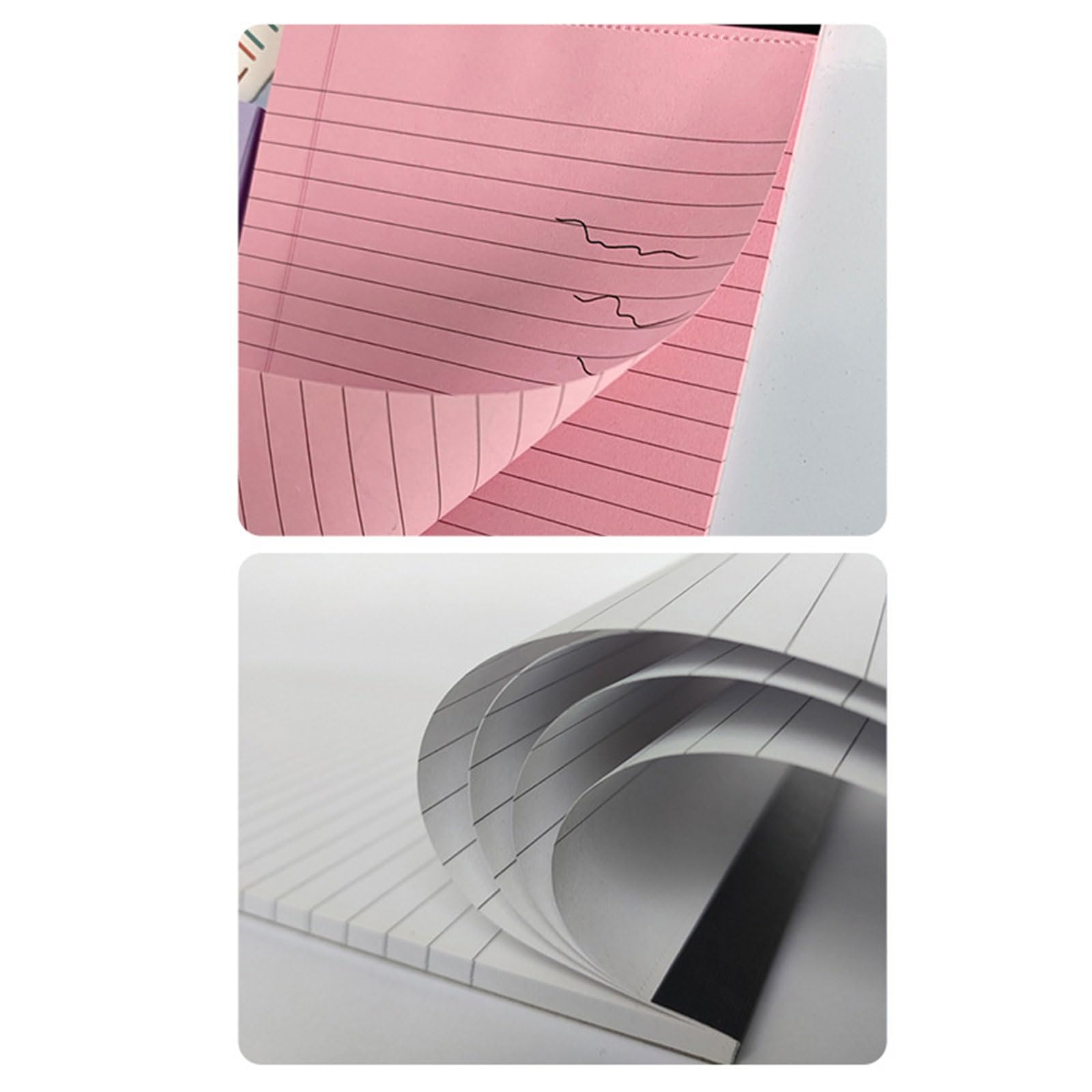 4 blocs de notas pequeños, hojas de notas, bloc de notas legal, cuaderno de bolsillo forrado para tomar notas, recordatorios, bloc de notas, columna, bloc de notas de papel extraíble