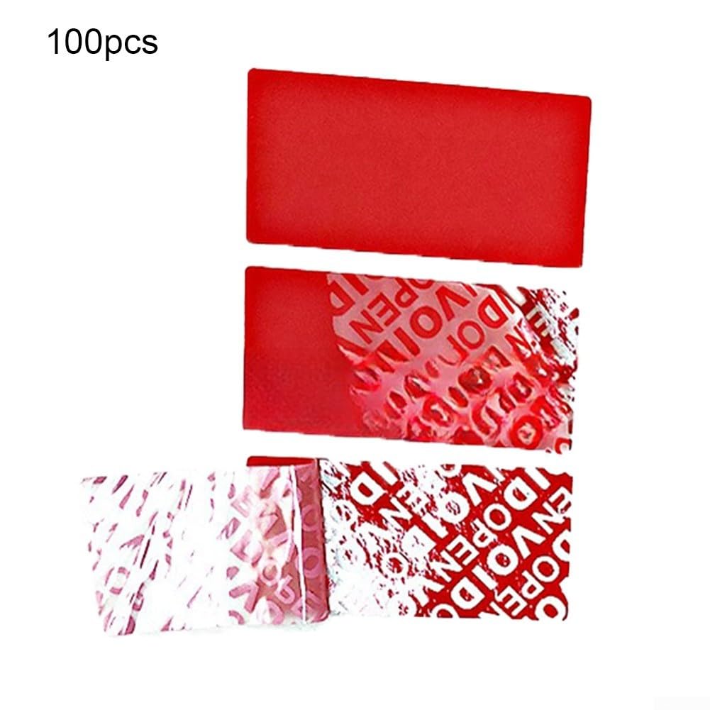 Etiquetas Adhesivas PET 50x25mm Resistentes al Agua(50 * 25mmGlossyRed)