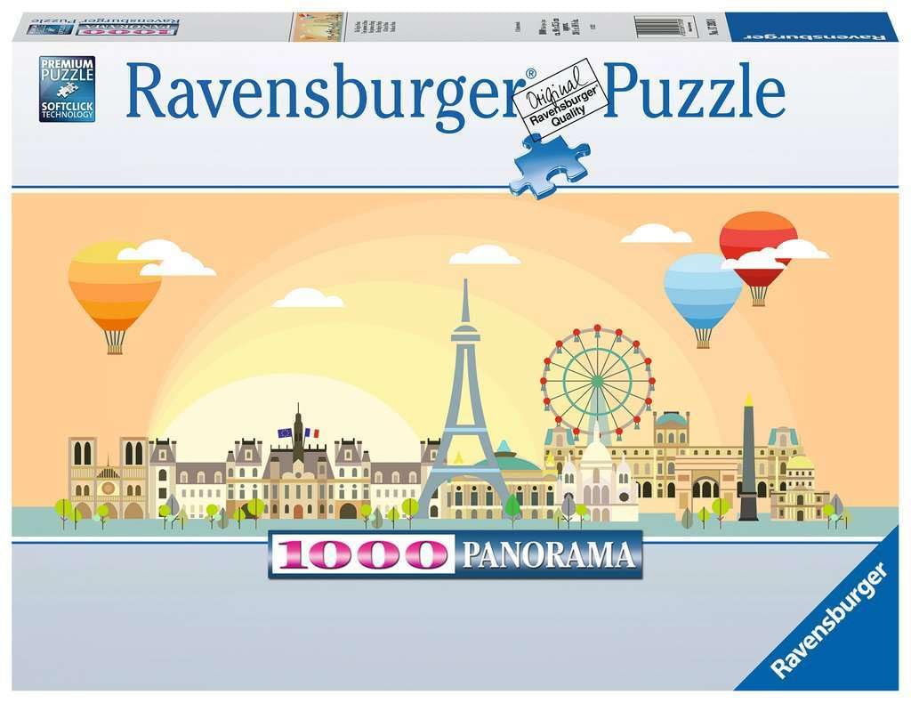 Ravensburger - 1000 Piece Puzzle Day in Paris Panorama Collection for Adults, Gift Idea for Her or Him, Board Game, 98 x 37 cm