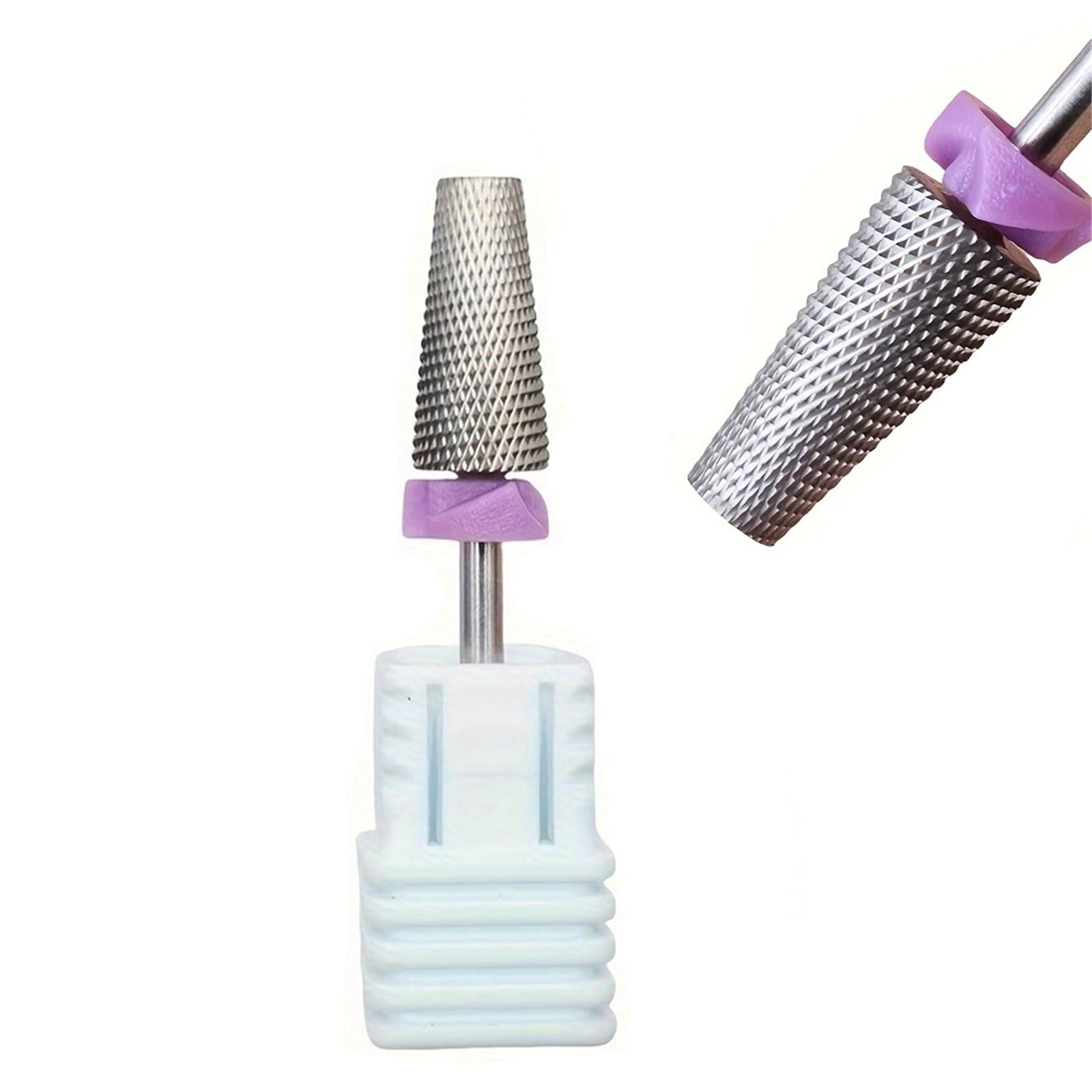 Punta da trapano for unghie in acciaio al tungsteno da 1 pezzo Per Manicure E Pedicure | Testa lucidante, utilizzata for rimozione, lucidatura, utensili, forniture