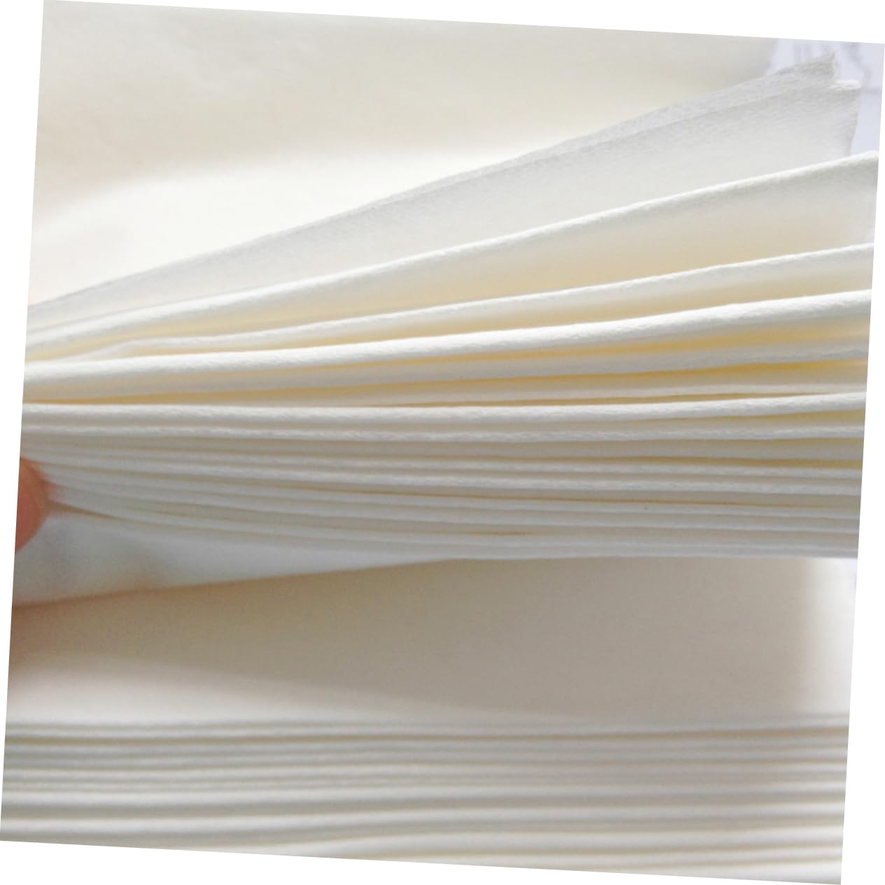 Essuie-tout Épaissi 4 Rouleaux en Pâte de Bois, Blanc, Absorbant