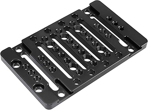 CAMVATE Plato de queso de extensión multiusos con soportes de zapata incorporados para cámara Accessroy (universal) - 2316