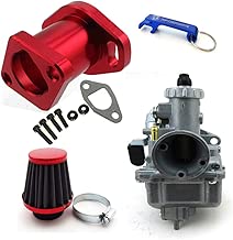 TC-Motor Racing Performance Mikuni VM22-3847 Carburetor Carb Mainfold 38mm Air Filter For Predator 212cc GX200 196cc Go Kart Mini Bike (Red) - coolthings.us