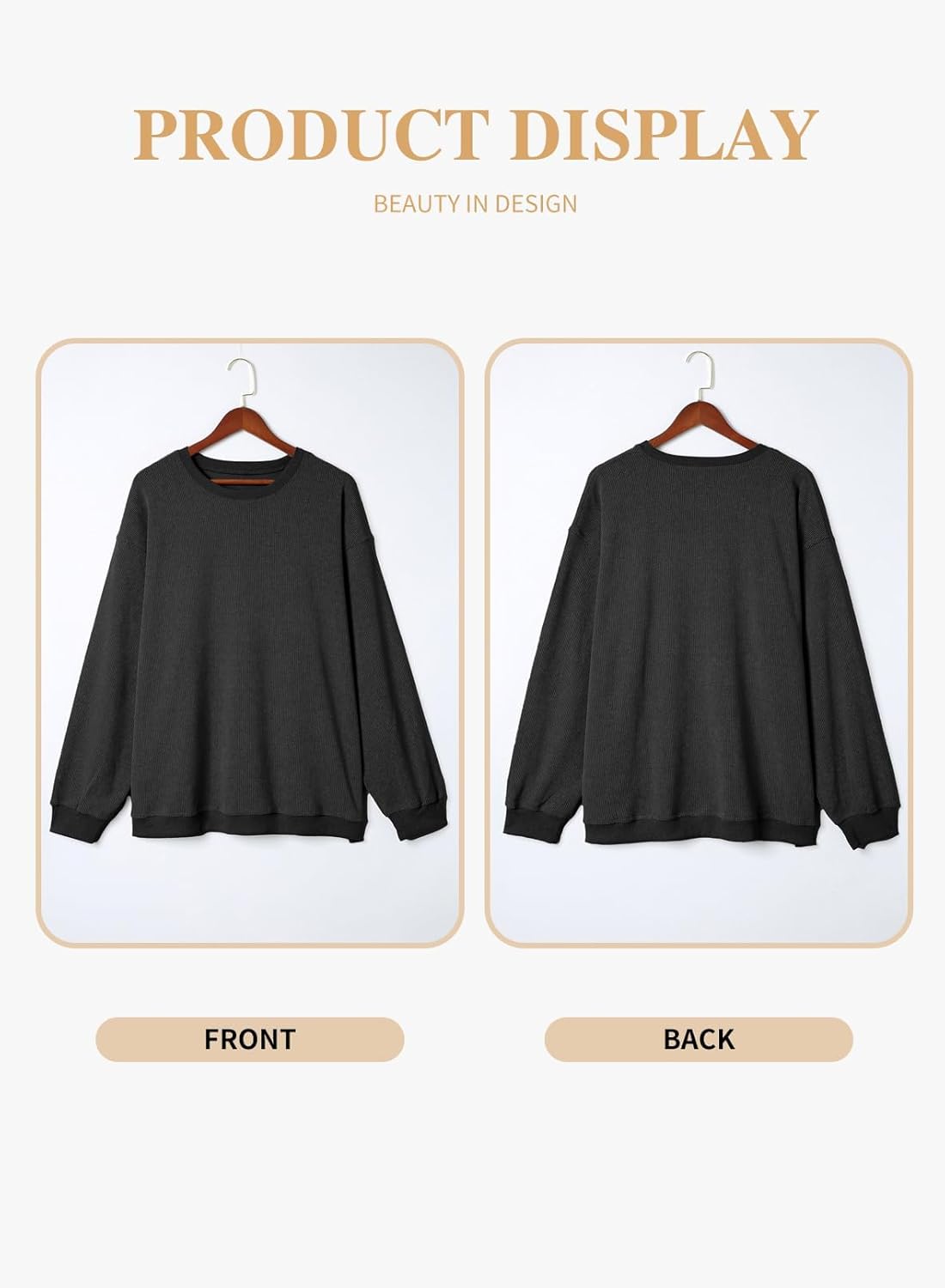 Eytino Women Plus Size Sweatshirts Long Sleeve Crew Neck Casual Oversized Soft Pullover Tops Shirts(1X-5X) - Image 4