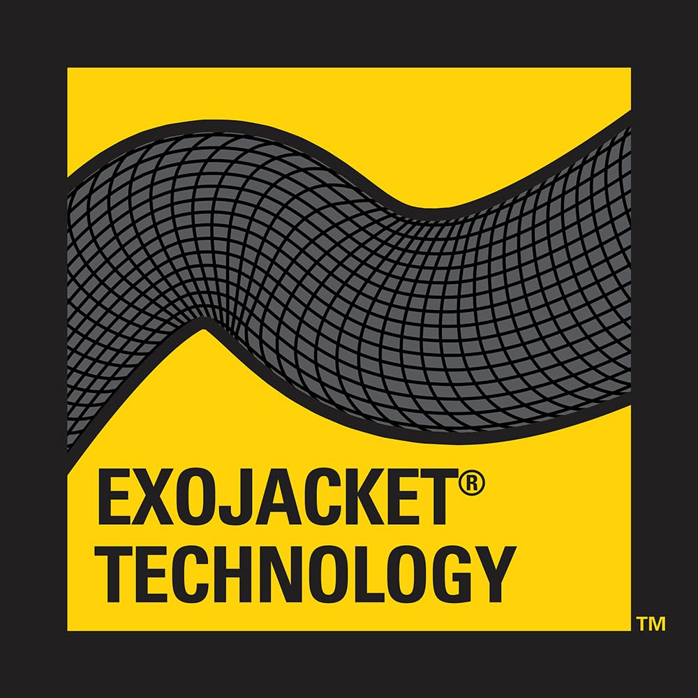 STANLEY BDS7390 FATMAX - Manguera de jardín EXOJACKET de alta resistencia de 75 pies x 5/8 pulgadas, color amarillo, negro