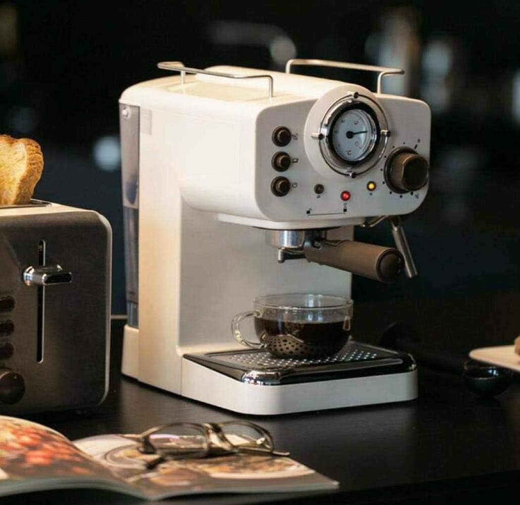 Machines Retro Espresso White Semi-Automatic Steam Tea Coffee Machine