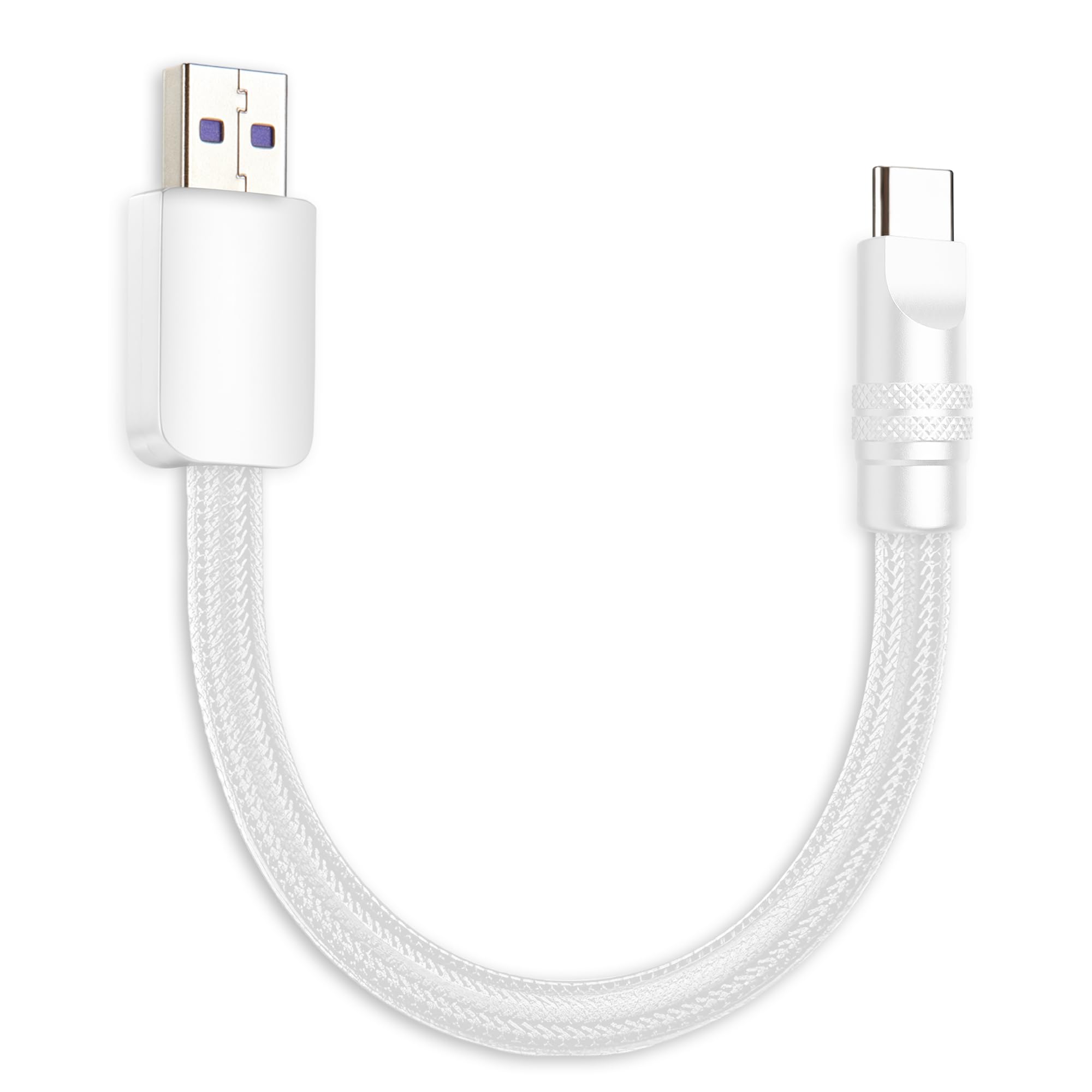 chubbycable Cute Chubby 120W Short USB C Cable Durable Extra Thick Fast Charging Cable Nylon Braided Charger Cord Compatible with iPhone 17-15 Series