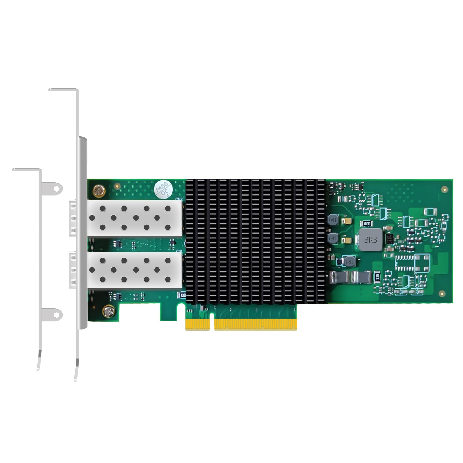 GLOTRENDS ST7443 Tarjeta de Red de Servidor PCIe 3.0 x8 con 2 Puertos 25GbE SFP28, Controlador Broadcom BCM57414, Compatible con RDMA (RoCE), SR-IOV, para Centros de Datos y HPC