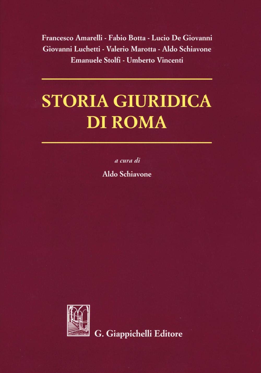 Front cover of Storia giuridica di Roma