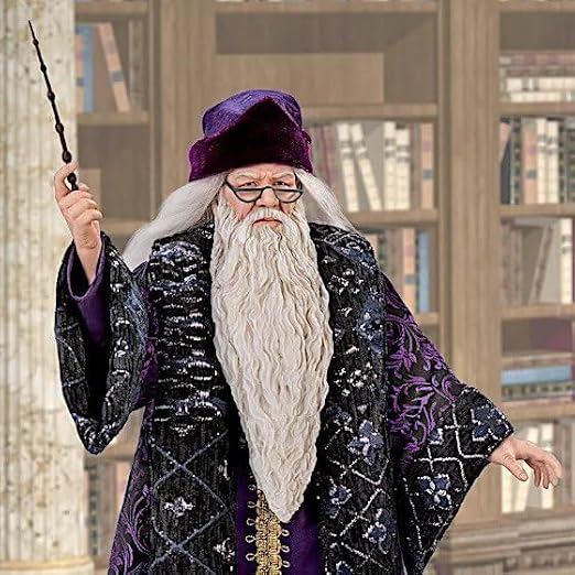 The Ashton-Drake Galleries Warner Brother's Harry Potter Professor Dumbledore Collector Figure, 14 Inches, Chamber of Secrets Edition with Fawkes Phoenix