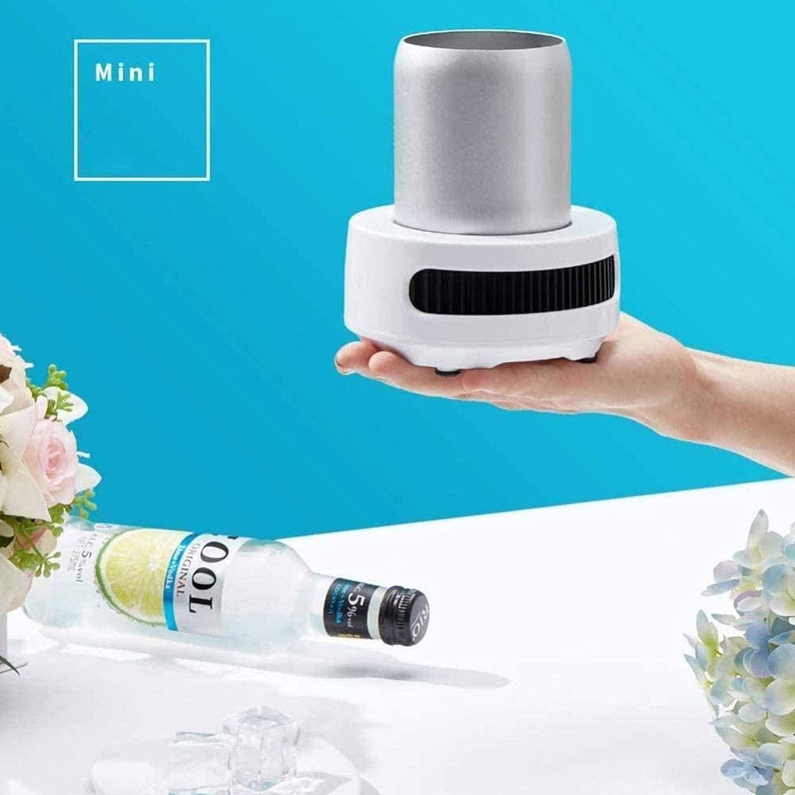Portable Ice Maker, Countertop Small Ice Cube Maker,Easy To Use Smart Refrigeration Quick Ice Making,For Home on Fridge.com - View 2
