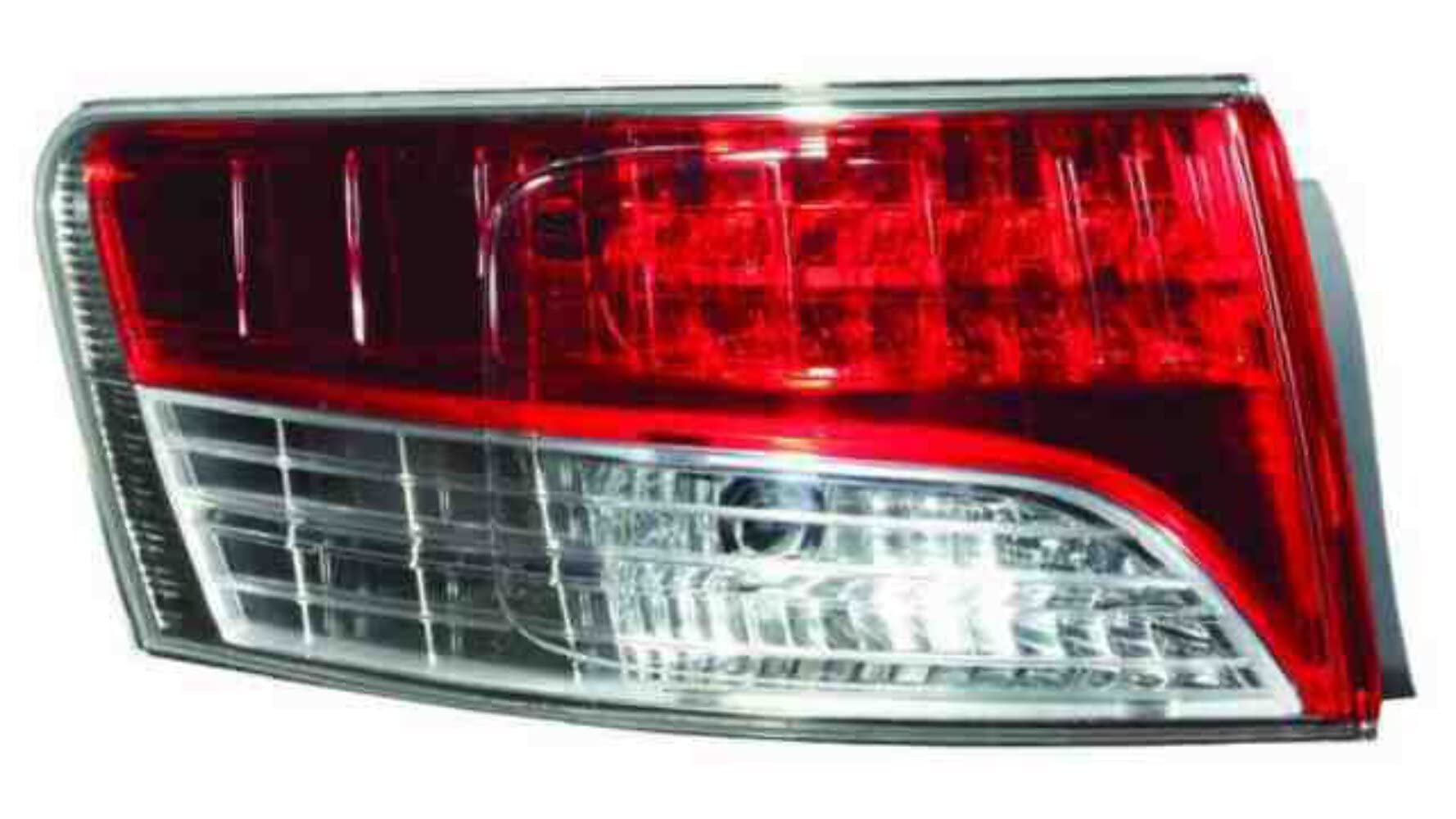 Derecho-PILOTO TRASERO-sin portalámparas-Blanco-Rojo-Exterior IPARLUX compatible con TOYOTA AVENSIS Sedan 4P (08->)