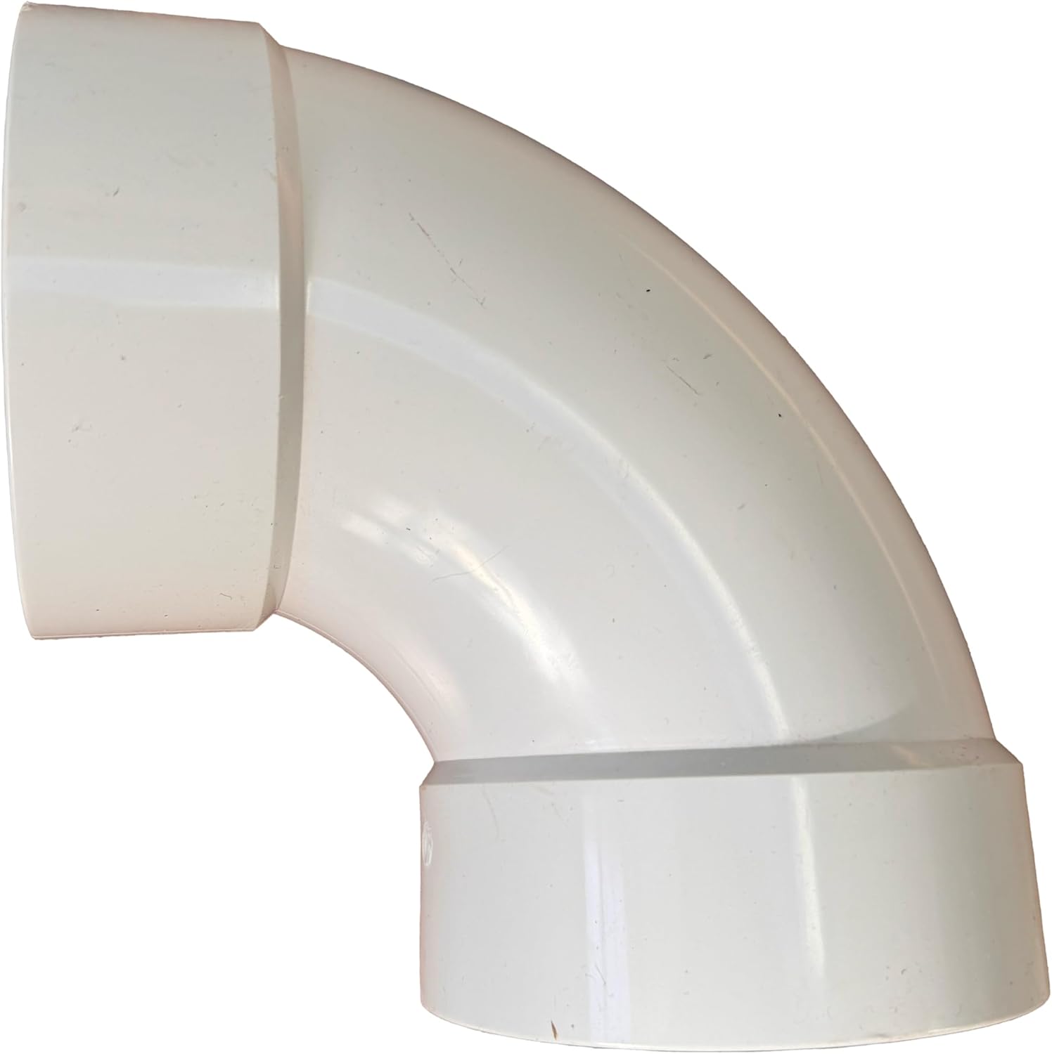 4 inch PVC DWV 10 Pack (Drainage Waste & Vent) 90 Elbow, Hub X Hub Solvent Weld (4" DWV Elbow), Solid Core