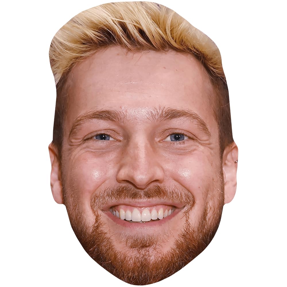 Sam Thompson (Beard) Celebrity Mask, Flat Card Face, Fancy Dress Mask