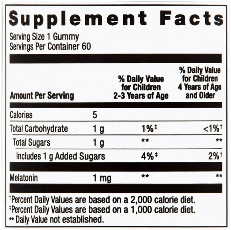Melatonin Gummy (1mg) from Spring Valley