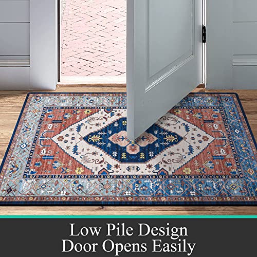 Pauwer Boho Kitchen Rugs Washable Farmhouse Vintage 2X6 Hallway Rug Runner Non Slip Laundry Room Rug Runner With Rubber Backing Carpet Runner Oriental Throw Rugs #TOP3