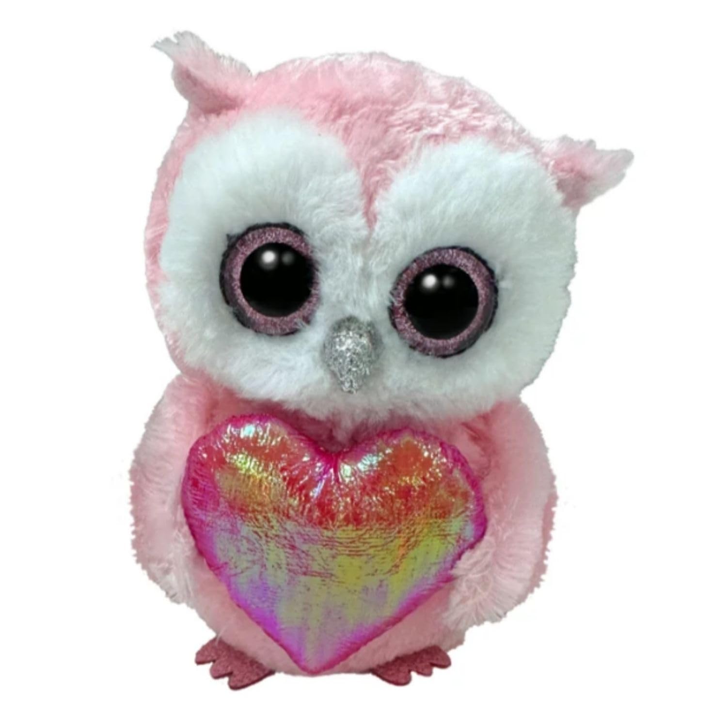 Beanie Boo Whisper the Owl with Heart for Valentines 2026-6"