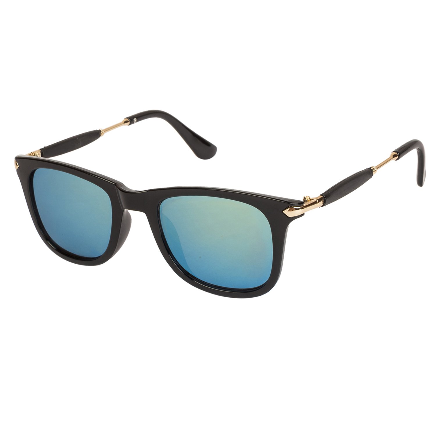 Stone Boss Wayfarer Shape Black-Multi-Coloured Mirrored UV Protection Sunglasses For Men & Women [MA-038-S11 ]-image-35