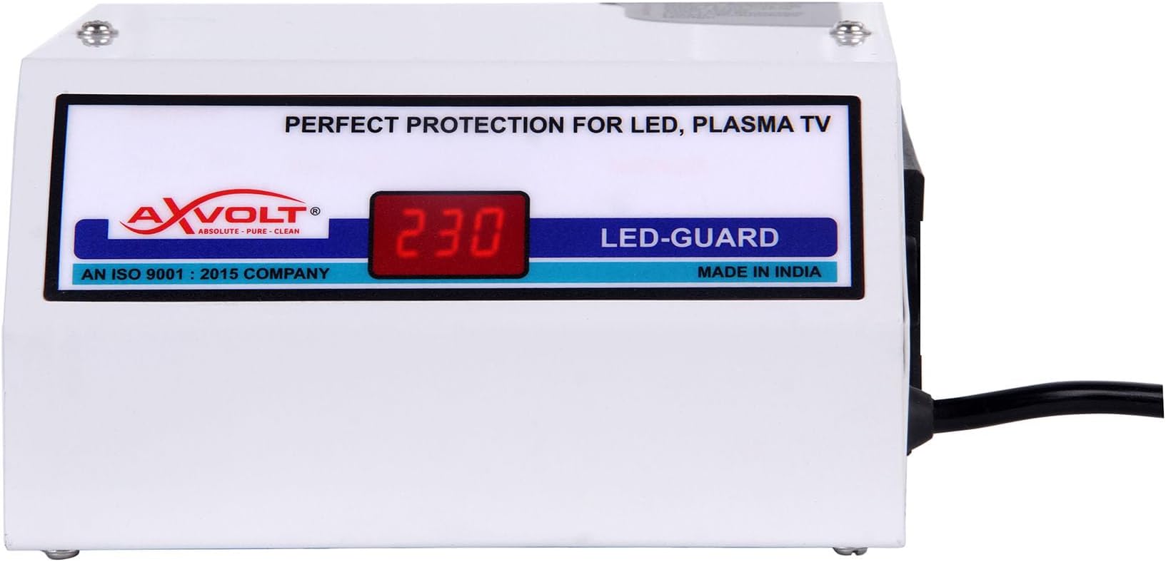 Axvolt Ultra-D Pro Digital TV Voltage stabilizer for Led tv Smart tv QLED tv OLED tv up to 55 inch with Set Top Box and Home Theatre White