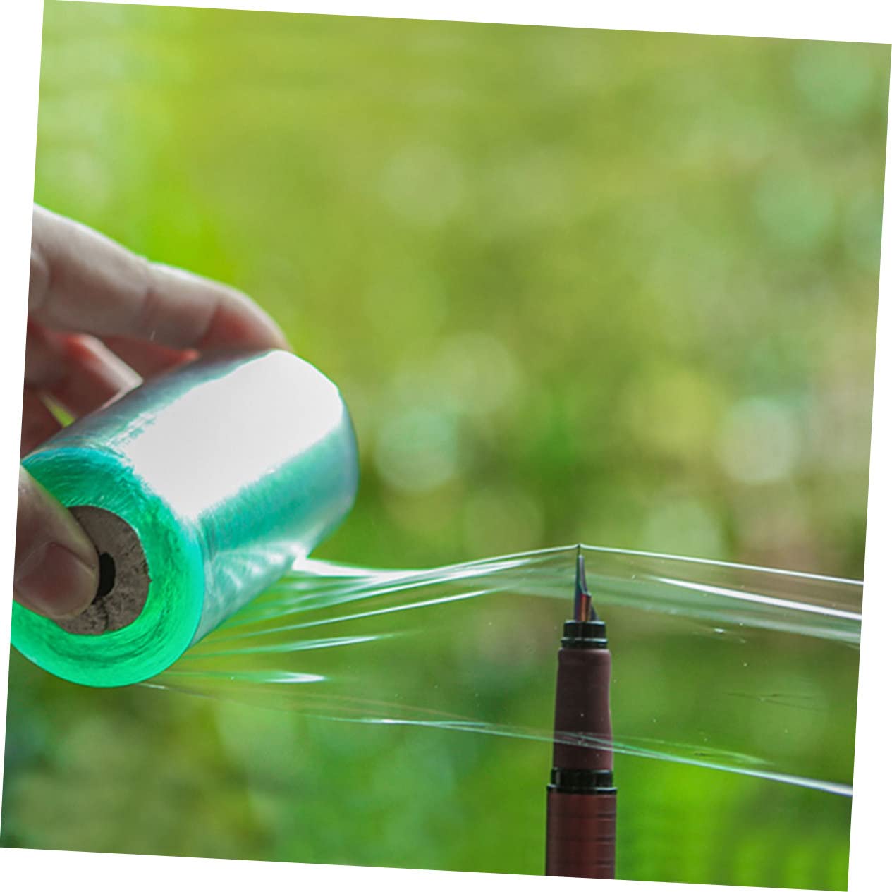 4 Rollen PVC Veredelungsband für Obstbäume Selbstklebend und Dehnbar Grün für Veredelung im Garten