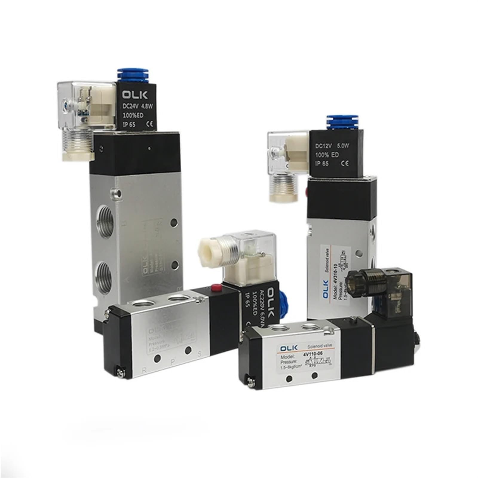 Électrovanne 4V110-06 DC24V pour l'automatisation des systèmes de tri en atelier