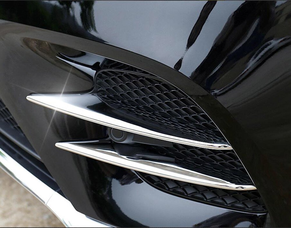 ABS-Lufteinlassgitter/Kühlergrill mit Chromleisten, Autozubehör, für Mercedes Benz GLC, 4 Stück