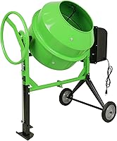 Lavoker 180L 6.4 Cu Ft Electric Concrete Mixer 800W Portable Wheelbarrow Cement Mixer for Mortar Stucco Seed