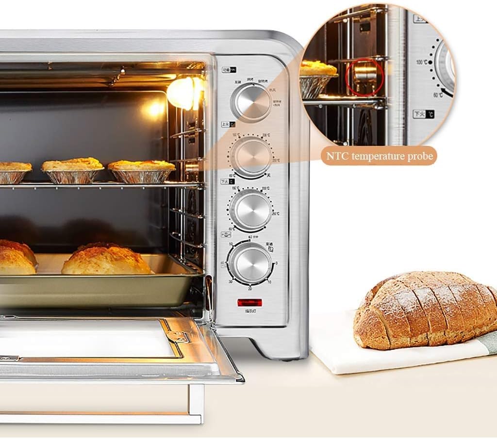 Extra Wide Convection Countertop Toaster Oven, Includes Bake Pan, Broil Rack & Toasting, Stainless Steel