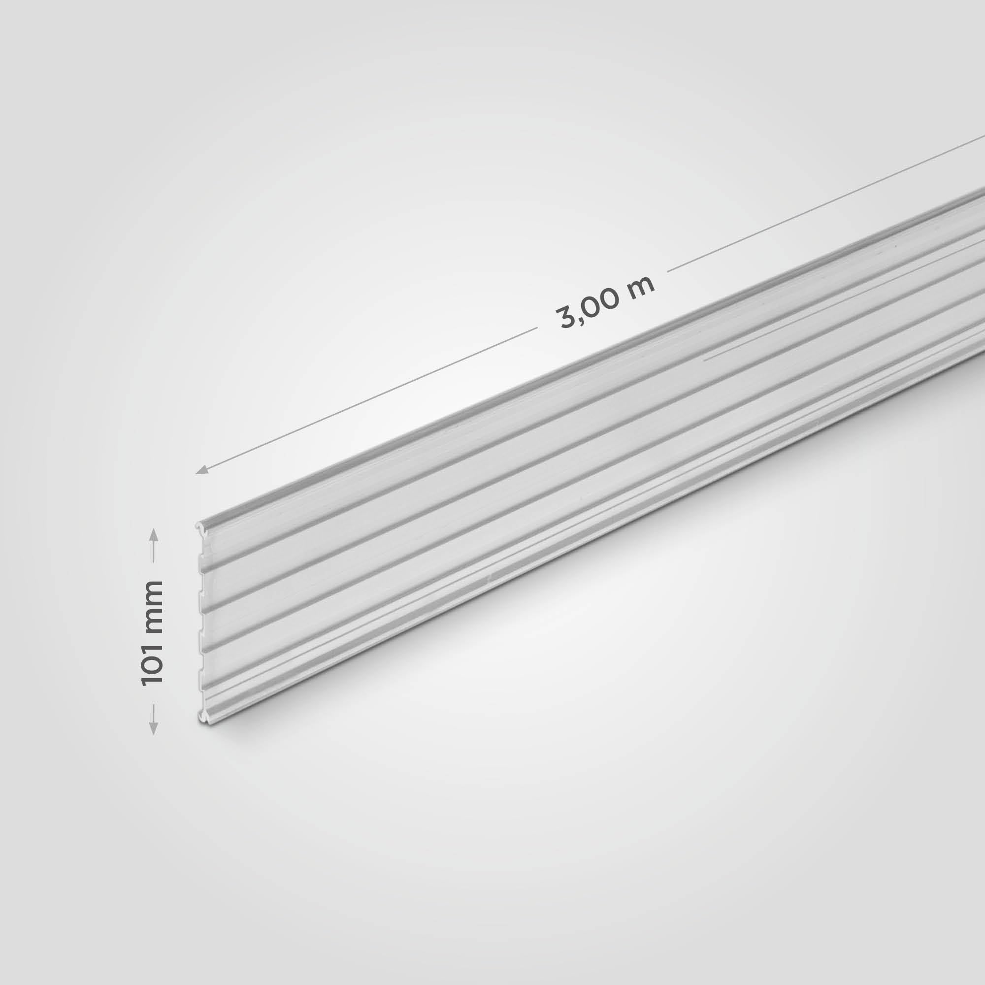 blizz-z terraflex Weg- und Beeteinfassung Aluminium - Länge 3 m - 1 Stück
