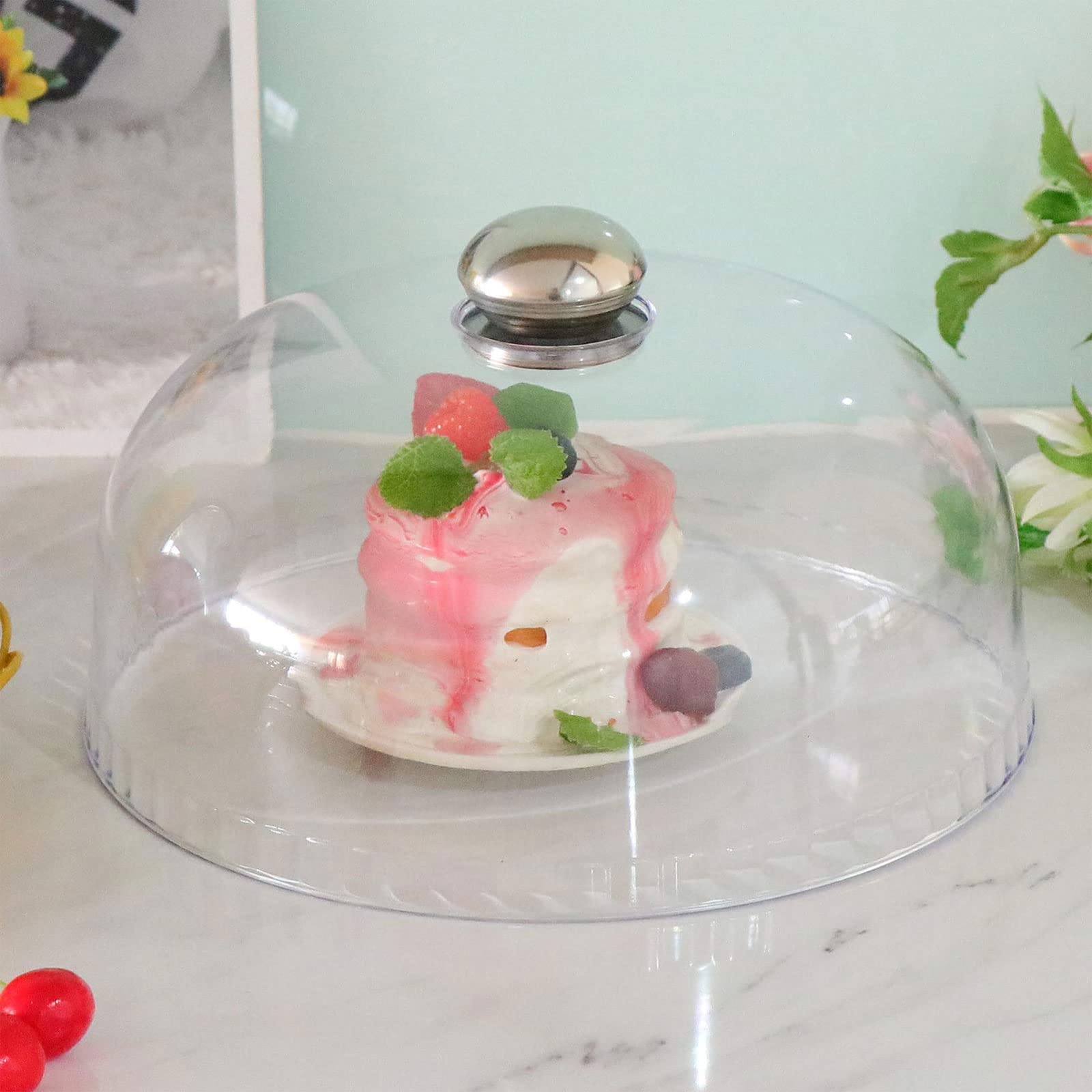 Cubierta de alimentos a prueba de polvo, regalo fresco para amantes de la repostería, herramienta de cocina, fácil de usar