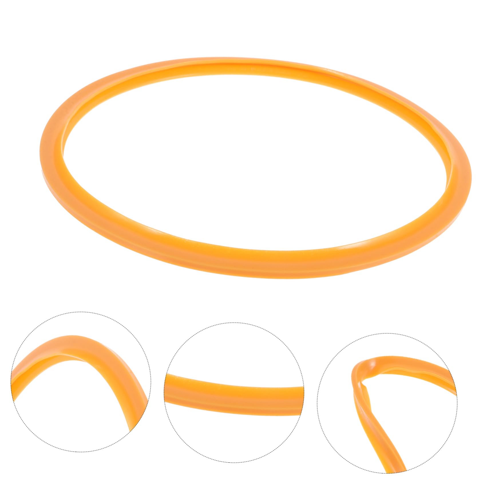 VALICLUD Silikonring für Drucktopf aus Elastischem Silikon in Orange Runder Schnellkochtopf Kreis mit Sicherem und Zuverlässigem Design Ersatz Topfring für Haushalts Schnellkochtöpfe