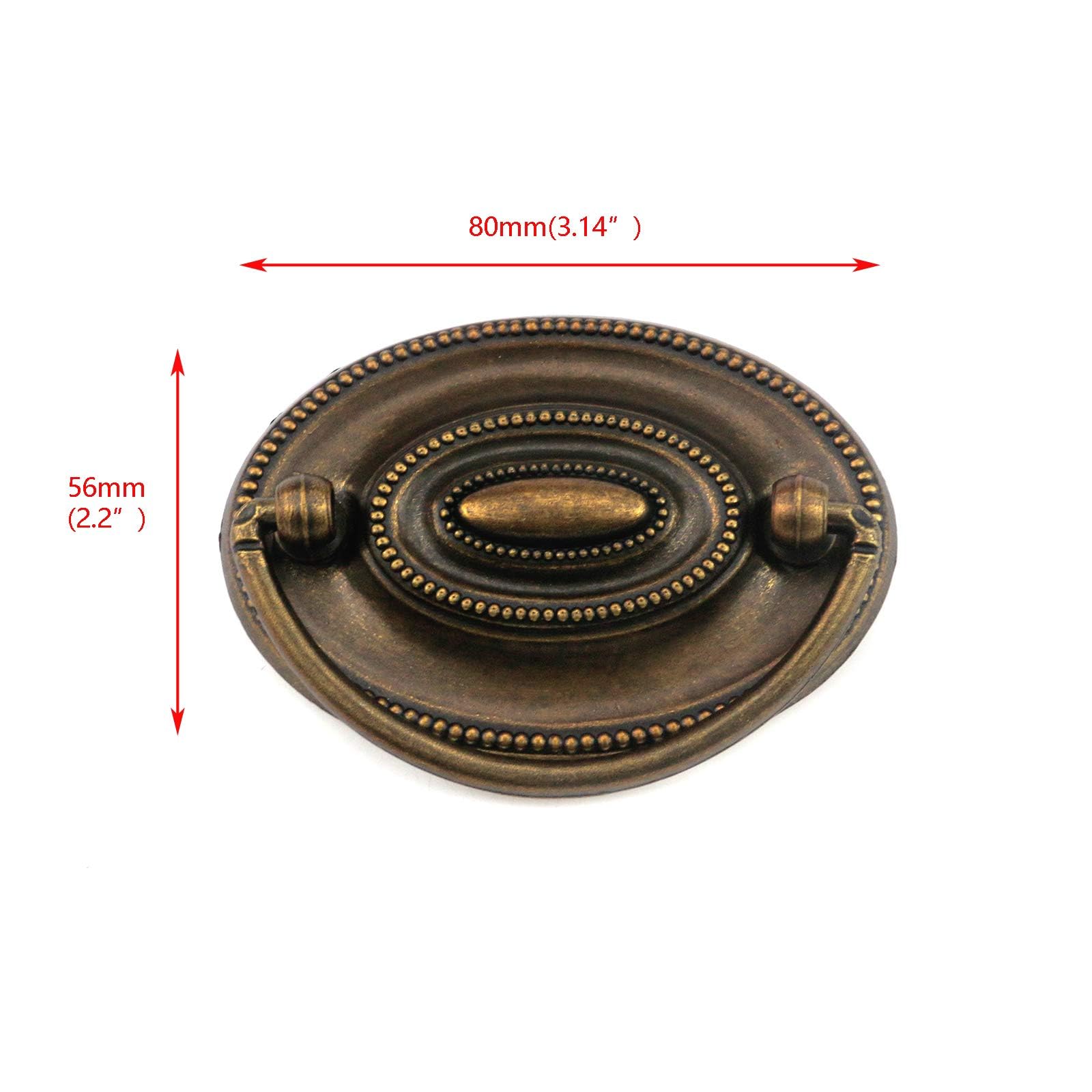 Antique Brass Drawer Pulls - Quluxe Cabinet Hardware -2