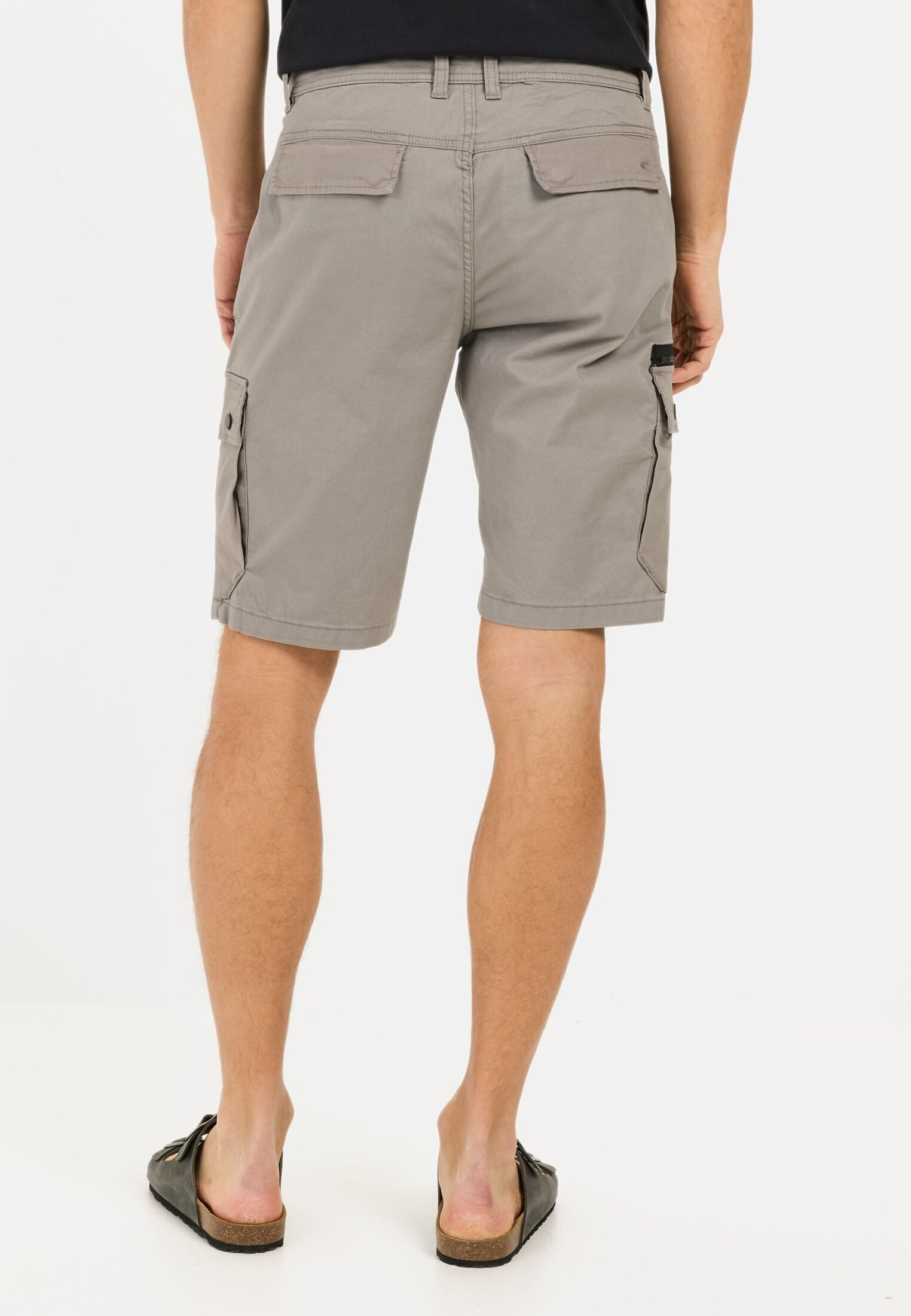 camel active Herren Cargo-Shorts mit Kordelzug und Stretch