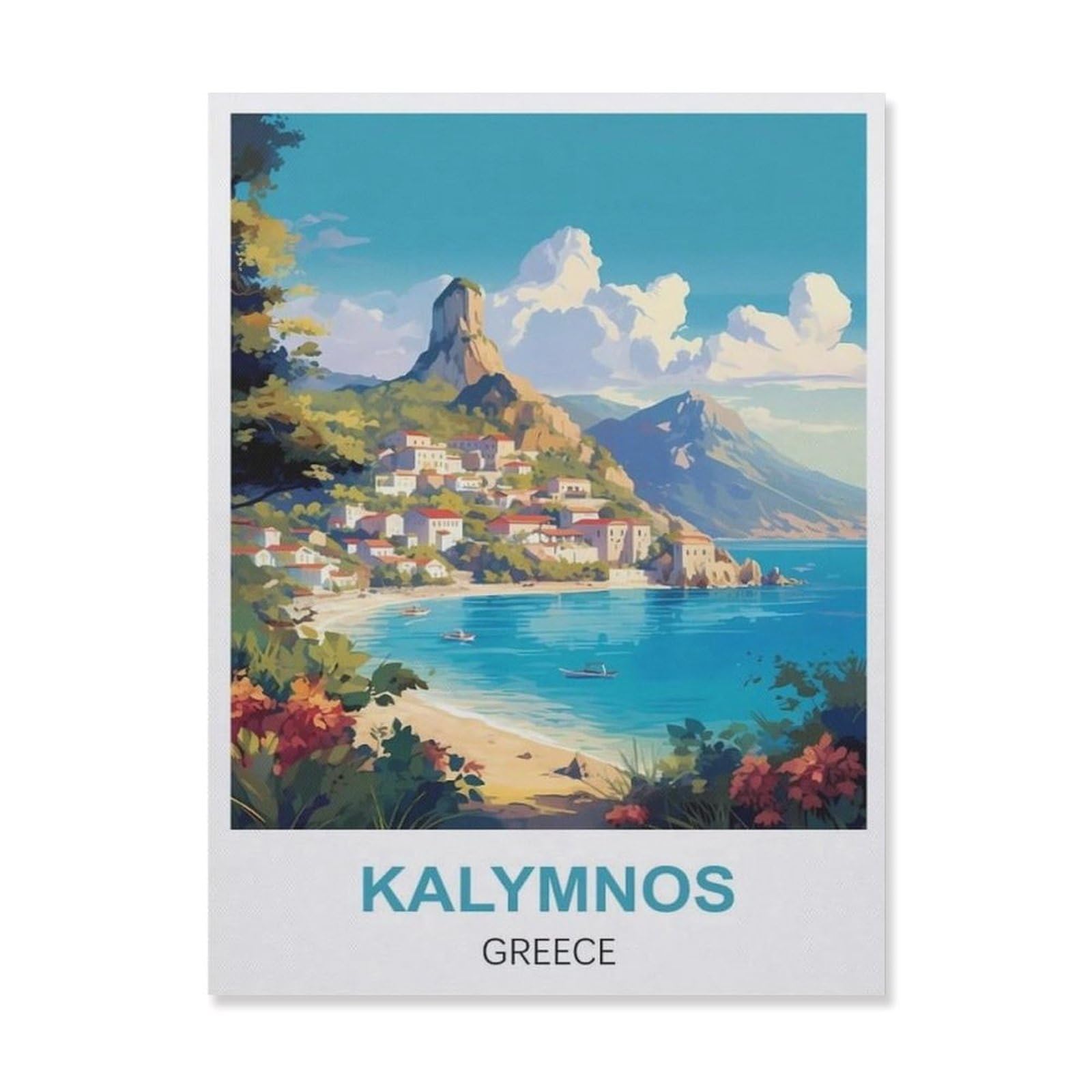 Metal Signs，Kalymnos Greece(15x30cm）
