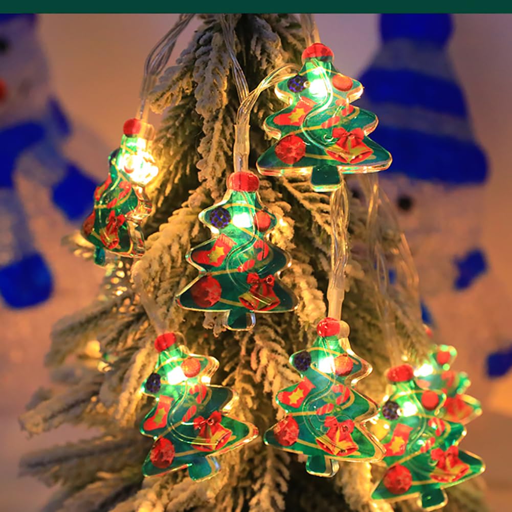 Guirlande Lumineuse, décoration d'arbre de Noël, Guirlande Lumineuse créative et esthétique, LED, Blanc Chaud, Fil de cuivre, décorations de Noël, décoration de fête