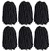 Produktbild Zonghao Haar 3 Pack 8 Zoll Frühling Twist Ombre Farben häkeln synthetische Braid Haarverlängerungen 30 Stränge/Pack Crochet Braids Ombre Brown Bouncy Curly Nubian Haarverlängerungen (#1B)