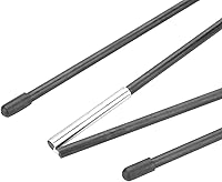 Vista 2 de xianshi Postes de repuesto para tiendas, barras de poste de tienda de campaña, postes de fibra de vidrio negro 4.34 oz resistentes para toldos, kit