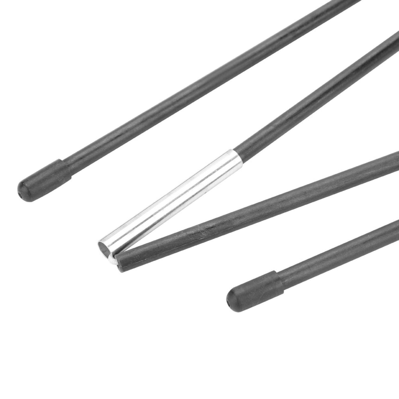 xianshi Tent Poles Replacement, Camping Tent Pole Bars, Tent Poles Fiberglass Black 123g Sturdy for Awning Frames Kit Double Tents Support Rods