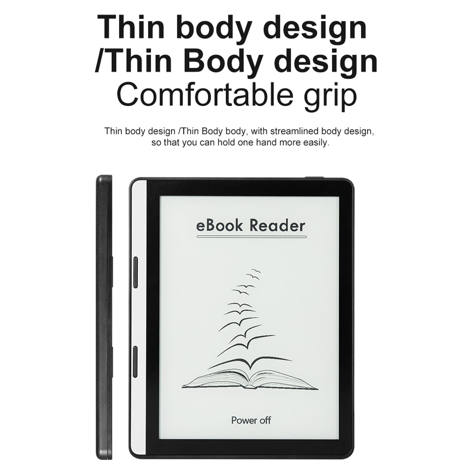 XUMIUZIY Tablet EReader da 5,76 Pollici, Schermo Ultra Trasparente Antiriflesso, Corpo Sottile, Batteria a Lunga Durata, Supporta EPUB PDF MOBI Oltre 15 Formati, con Trasferimento USB WiFi (1G+16G)