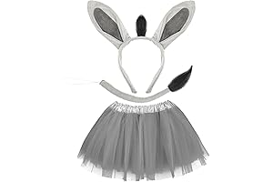 3 Pcs Halloween Costume Donkey Ears and Tail Shrek