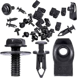 Jual 28Pcs Car Engine Splash Shield Body Bolts Screw Nut Fender Bumper