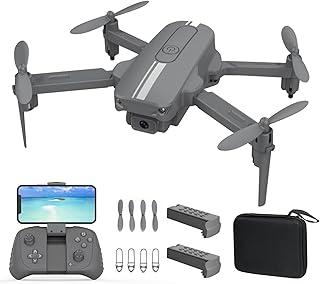 Mini Drone with Camera for Beginners and Kids, Pocket Remote Control Quadcopter with Foldable Wings, Voice Gesture Contro...