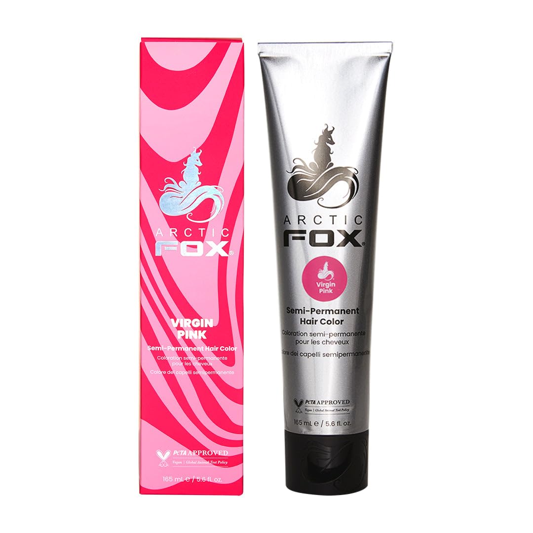 Arctic Fox, tinte de pelo semipermanente 100 % vegano y sin pruebas en animales, 165 ml, Rosa (Virgin Pink)
