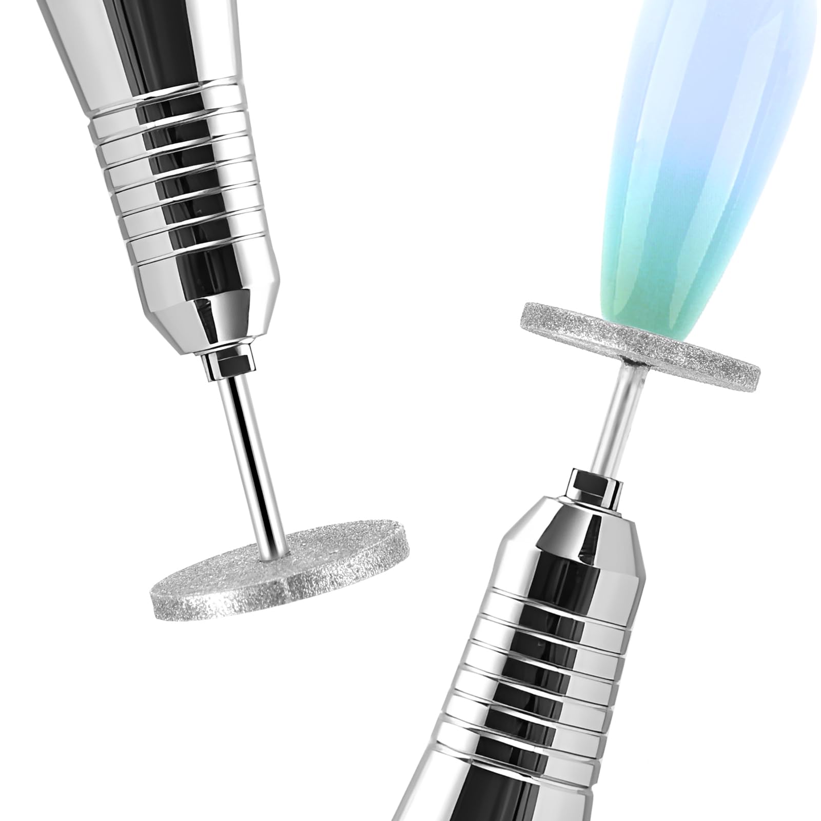 ElevateTech Set di punte e dischi abrasivi per trapano unghie, 4 pezzi di ricambio, frese elettriche, set manicure e cura piedi