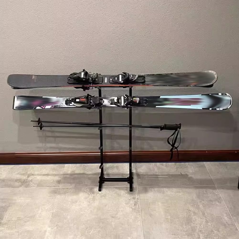 Supporto multifunzione autoportante per snowboard e wakeboard – salvaspazio per tavole da surf, soluzione ideale per esposizione (25 x 25 x 119 cm)