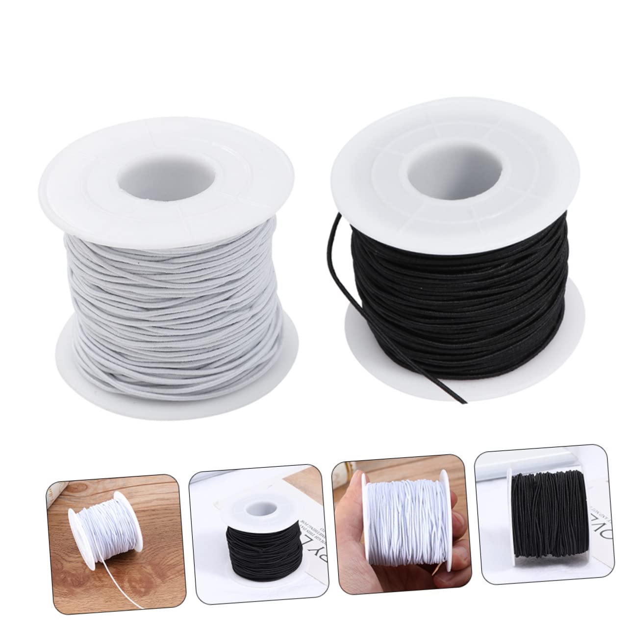 Operitacx 6rollen Elastischer Schmuckfaden Für Armbänder -basteln Elastische Schnur Für Perlen Armband Und Halskettenherstellung Vielseitig Verwendbar