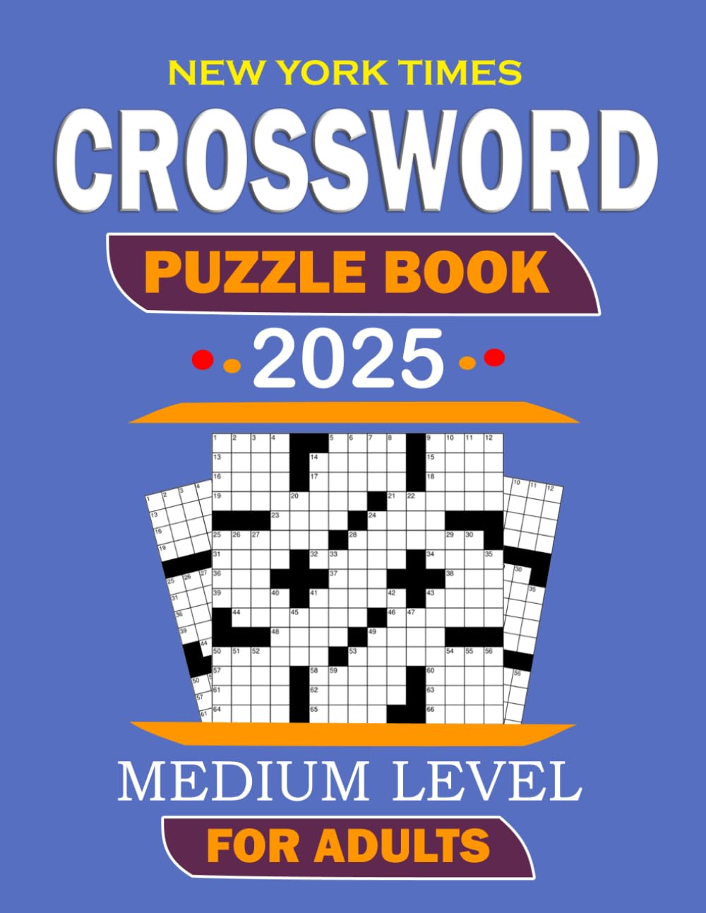Medium Level Crossword Puzzle Books 2025: Entertaining Brain Crossword Puzzles For Adults And Seniors